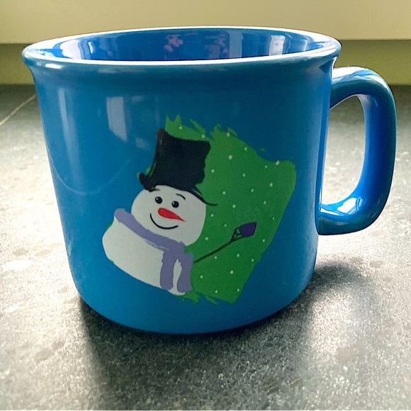2/$10 - Adorable Bright Blue Snowman ⛄️ coffee mug - Picture 1 of 4